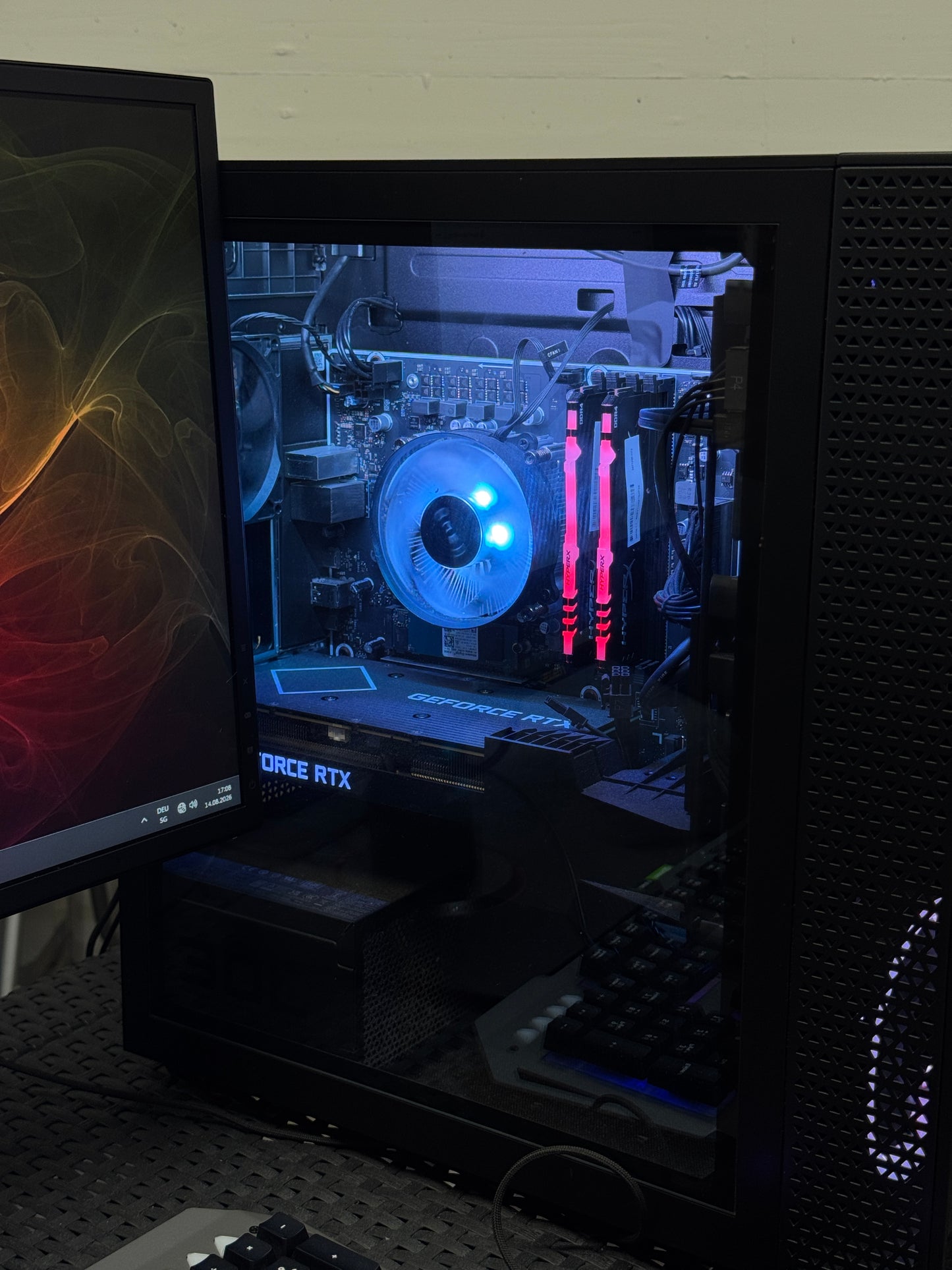 HP Omen 30L, i7-11th, 16 GB RAM, RTX 3060Ti, Setup Komplett