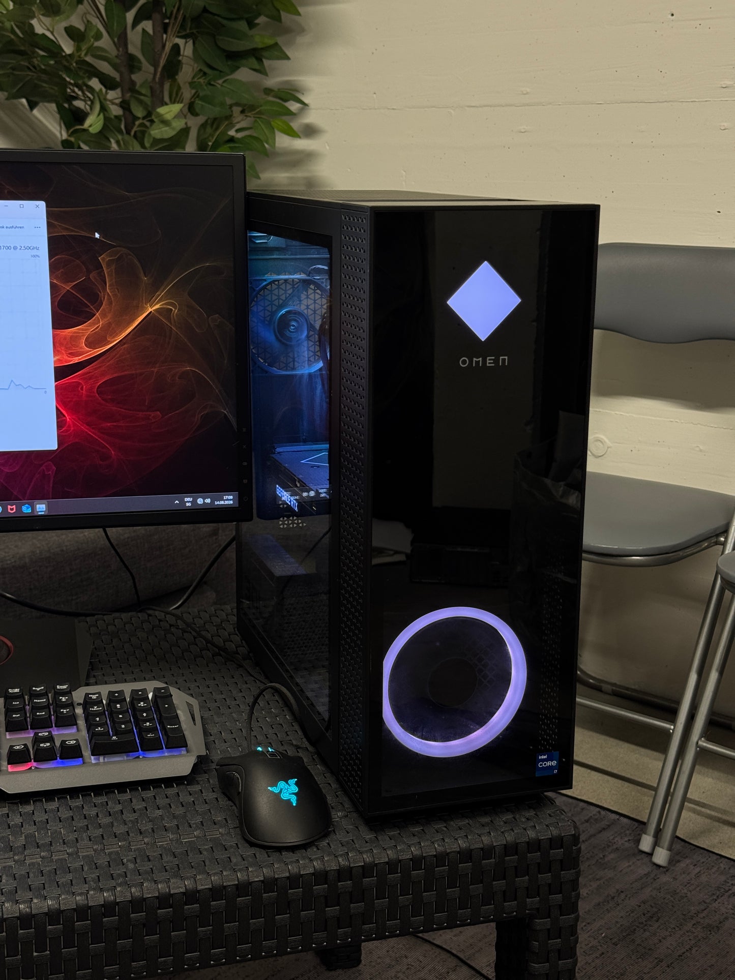 HP Omen 30L, i7-11th, 16 GB RAM, RTX 3060Ti, Setup Komplett